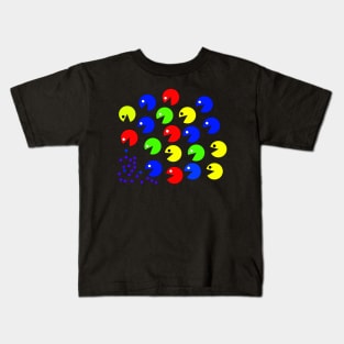 Pacman Arcade Retro Gaming Food Design Kids T-Shirt